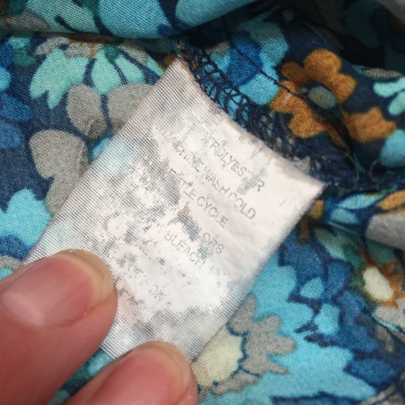 NY COLLECTION | floral button down top - Picture 7 of 7